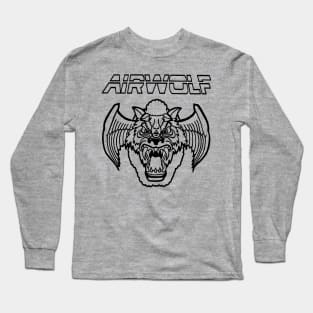 Airwolf Black Long Sleeve T-Shirt